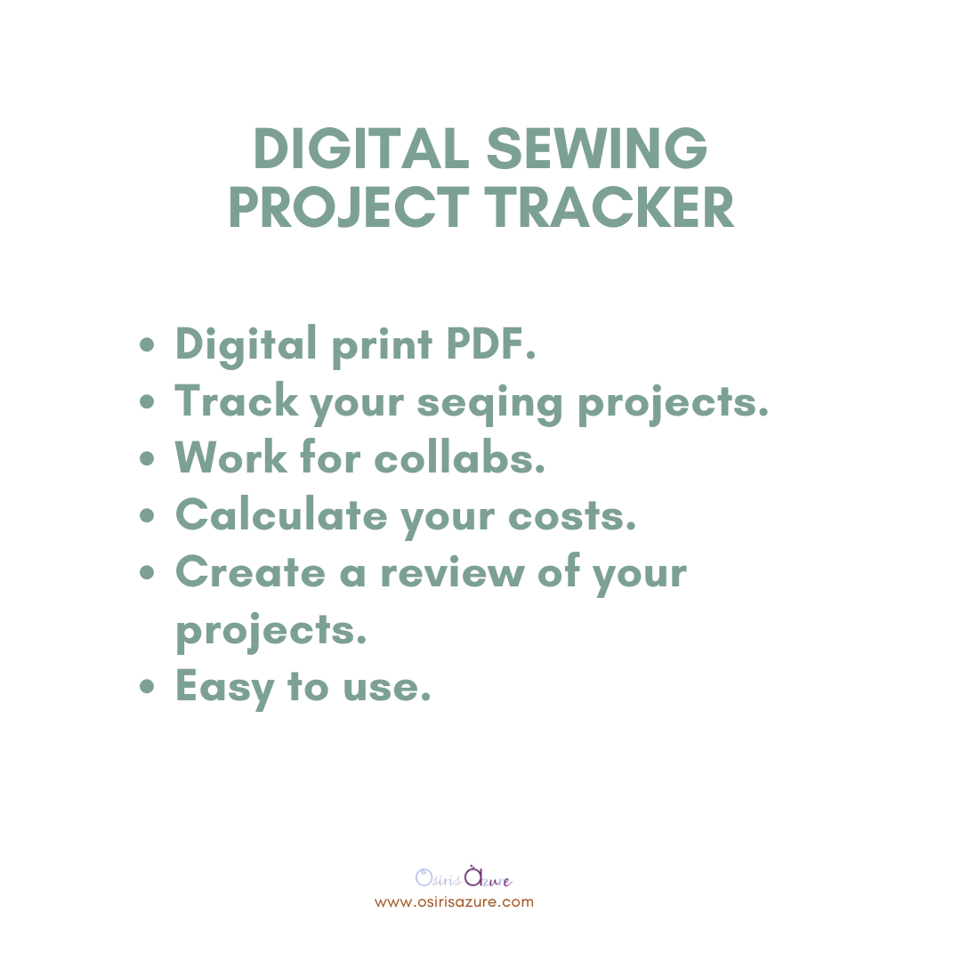 Organiza tu proyecto de Costura | Sewing Project Tracker