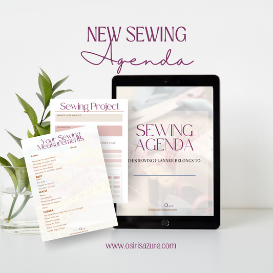 Sewing Agenda English Version | Easy Digital PDF Organizer